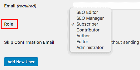 WordPress user roles and their dashboard permissions