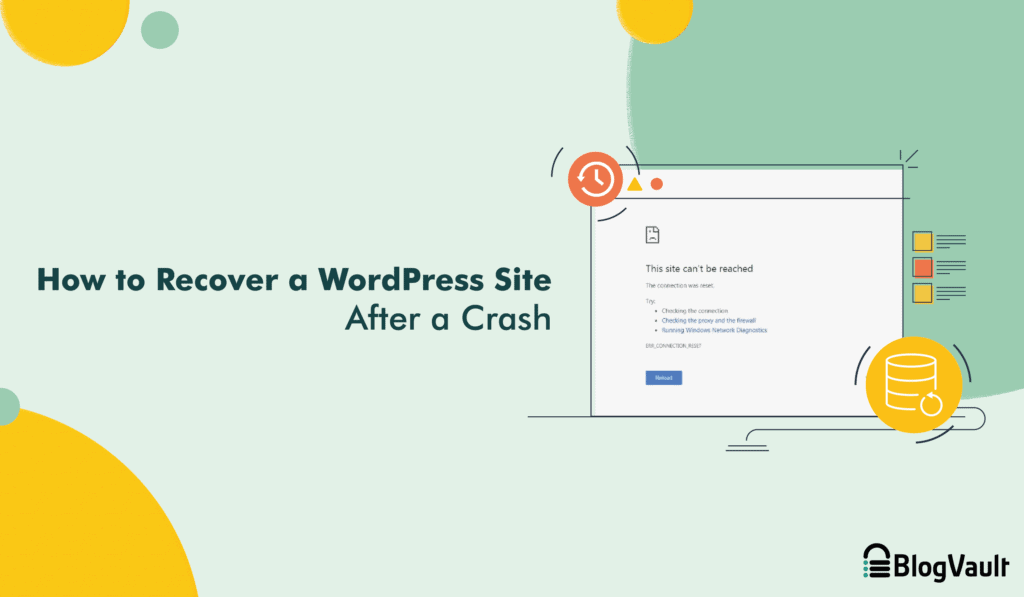 recover wordpress site after crash