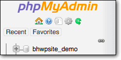 phpmyadmin database