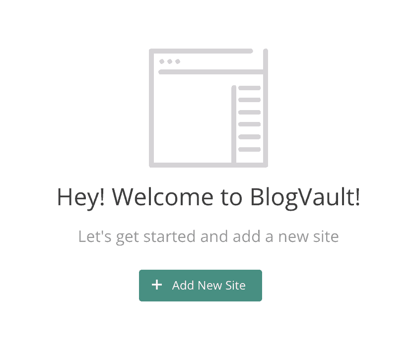BlogVault plugin welcome page