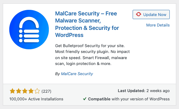 MalCare WordPress security plugin