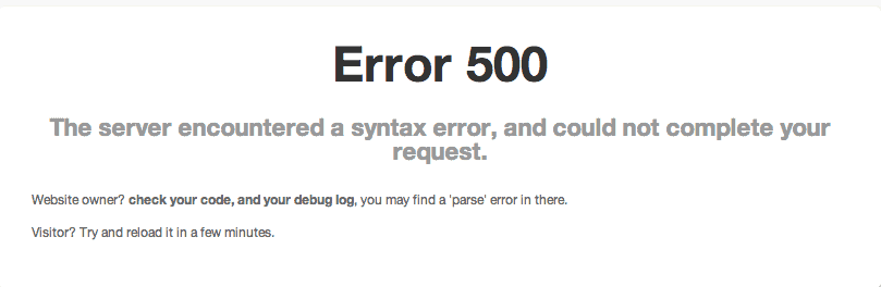 Error 500 