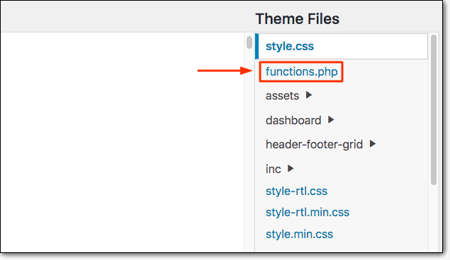 Modifying functions.php files