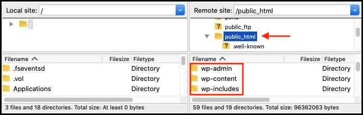 wp-content folder