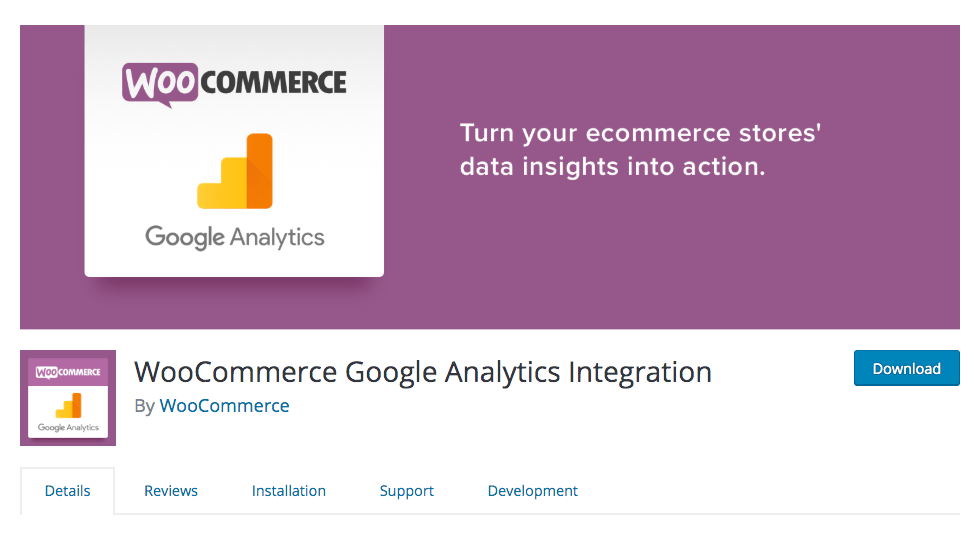 woocommerce plugin for Google Analytics