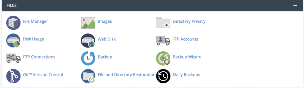 File manager in Cpanel