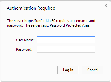 Password protect a directory