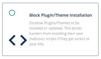 blocking themes and plugins with malcare