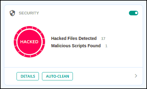 malcare hacked files detected
