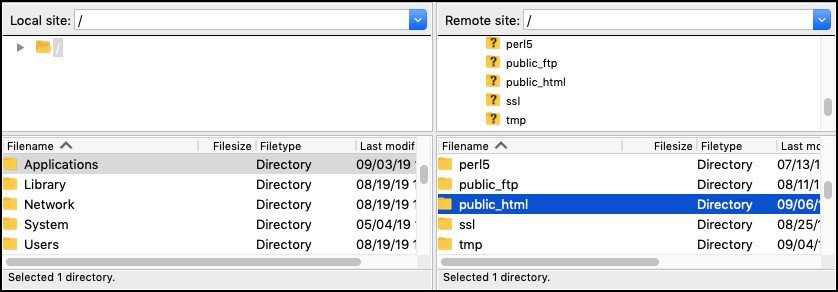 public_html on FTP