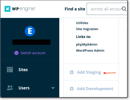 WPEngine Staging Site