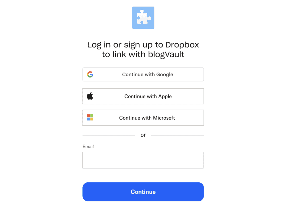 Connect to dropbox
