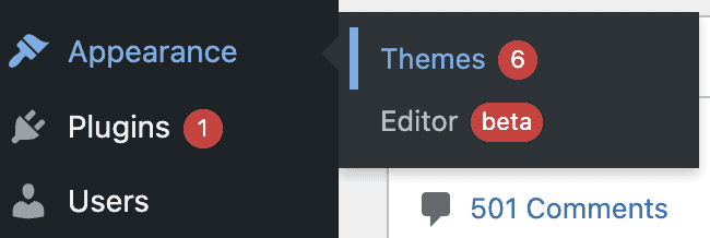 Go to themes under Appearance dashboard