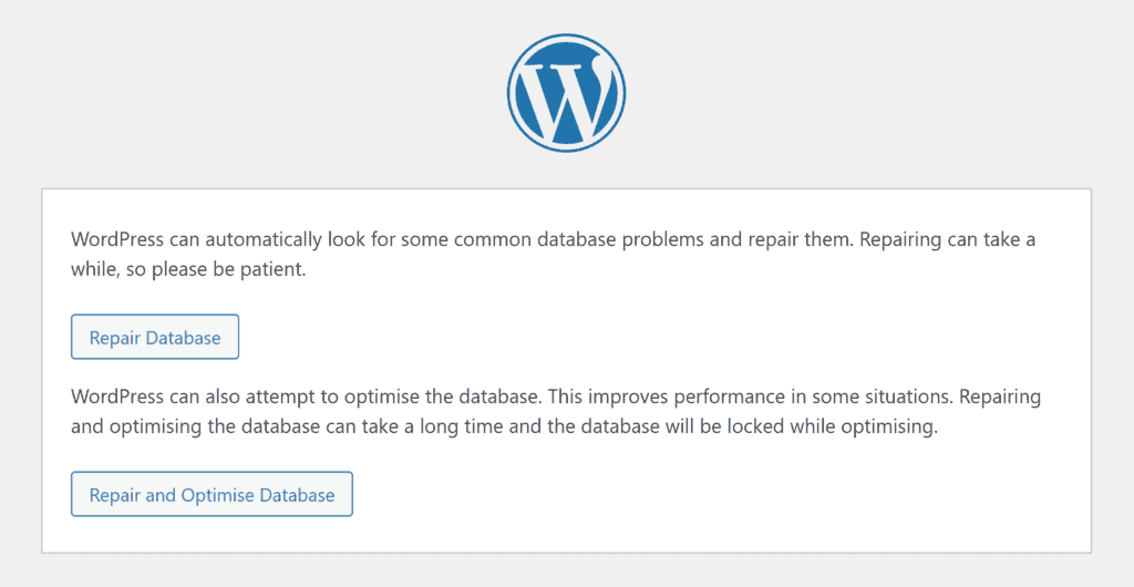 The WordPress Repair Tool
