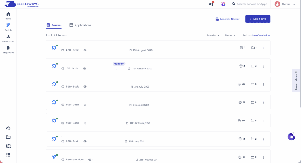 Cloudways Server