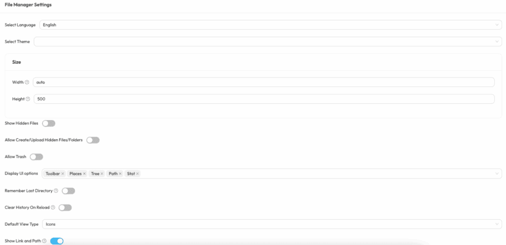Bit-File-Manager-settings