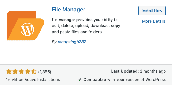 WP File manager