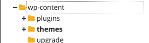 delete a theme in wordpress themes  folder