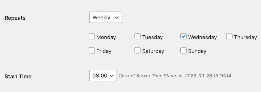 Duplicator pro schedule backups