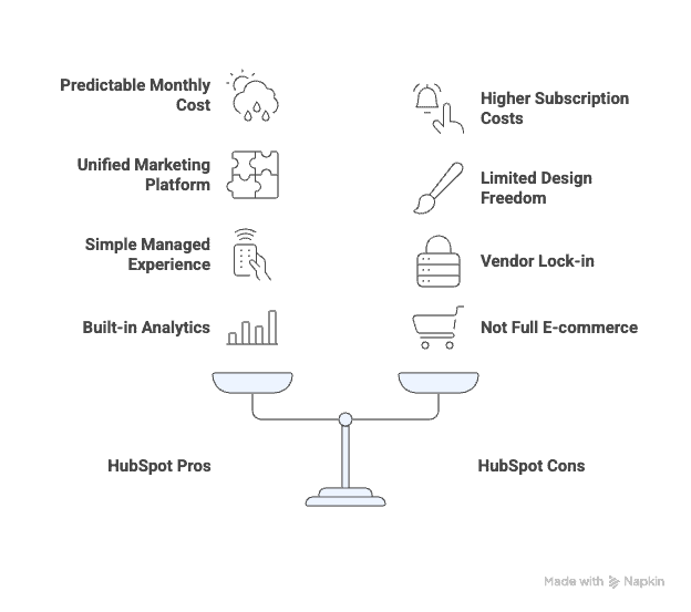 HubSpot pros and cons