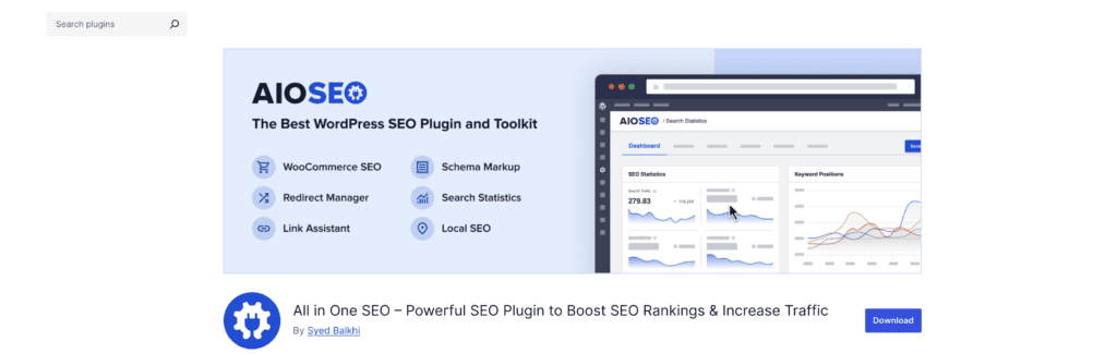 All in one seo plugin
