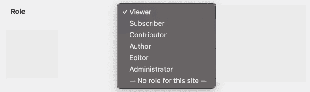 select role