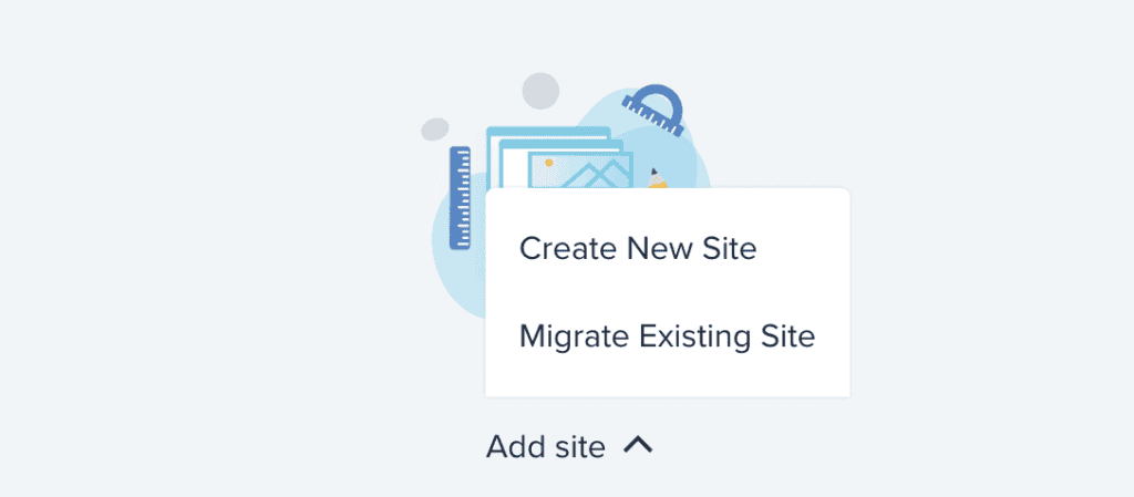 Create a new site bluehost