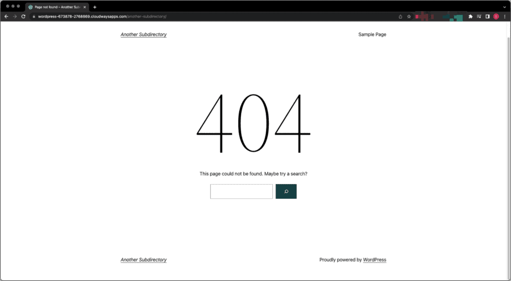Error-404 page not found