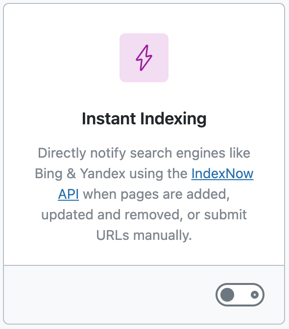 Indexing for SEO rank math