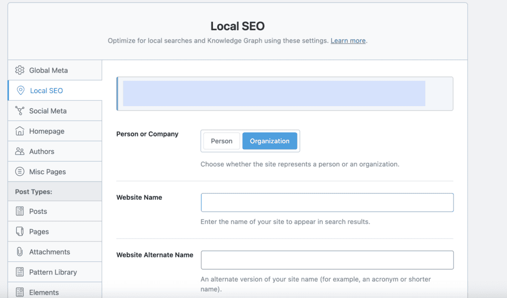 Local SEO Rank math
