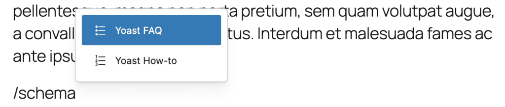 Yoast schema