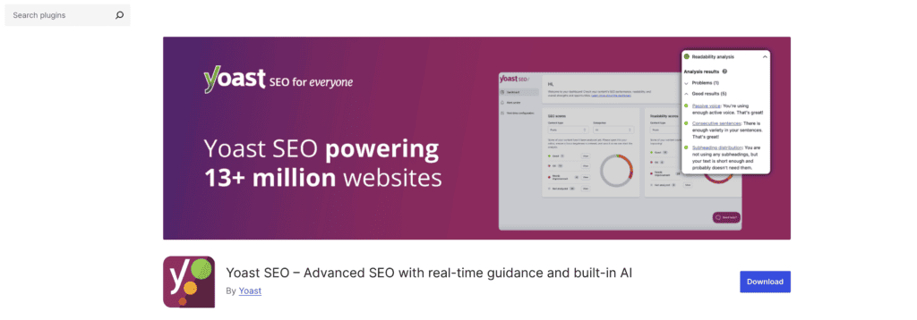 Yoast seo plugin
