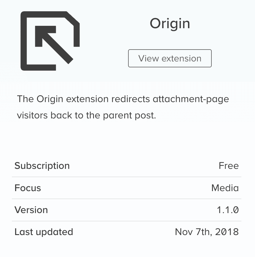Origin extension