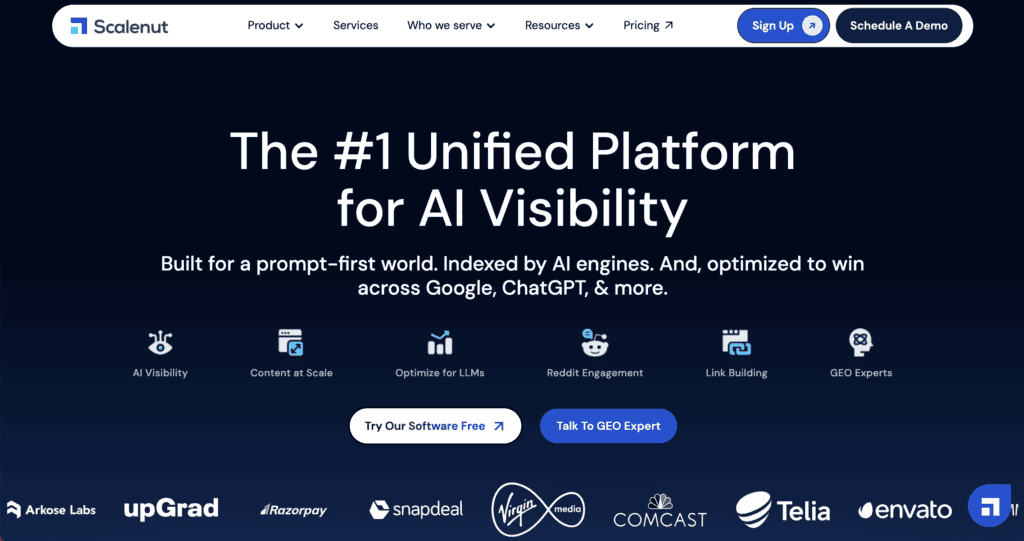 Scalenut homepage