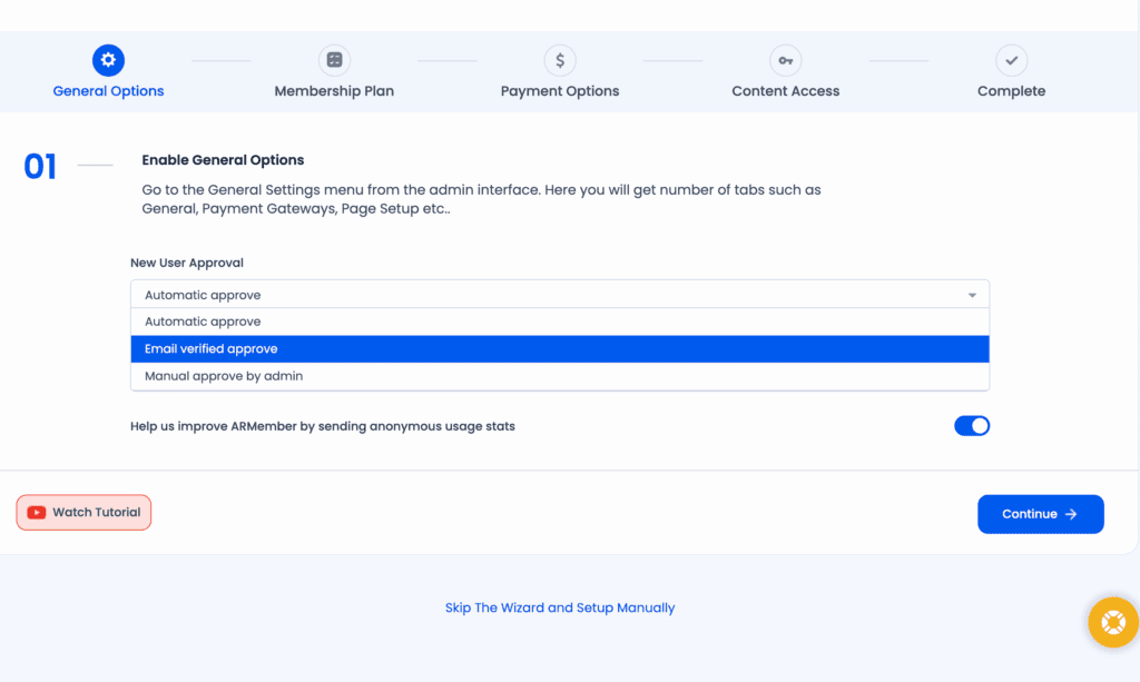 armember approval of users