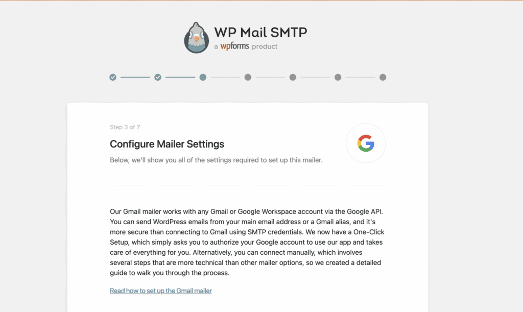 Configure details