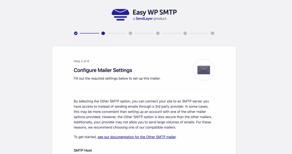 Configure settings Easy WP SMTP