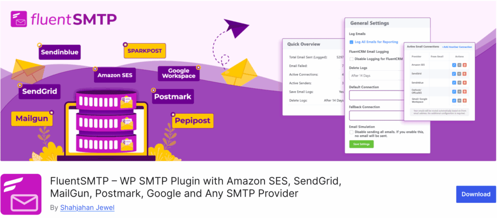Fluent SMTP plugin repo