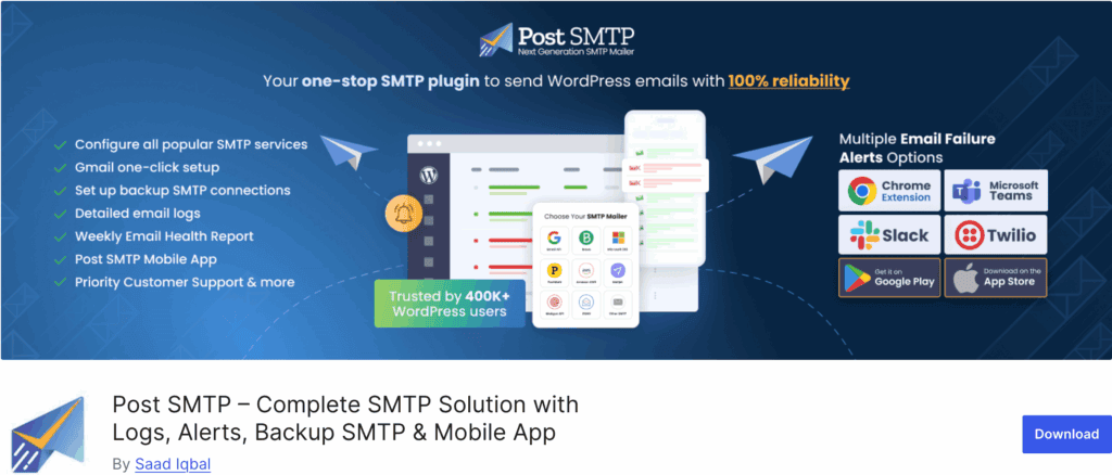 Post SMTP plugin repo