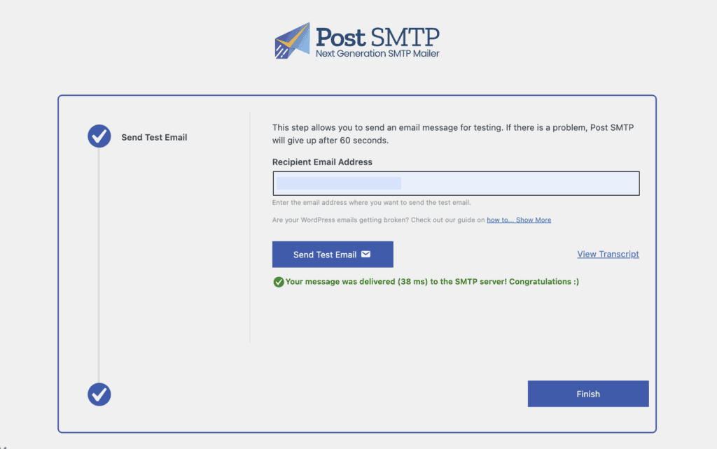 Send a test email