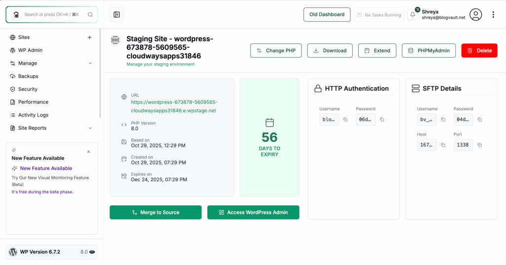 staging new ui