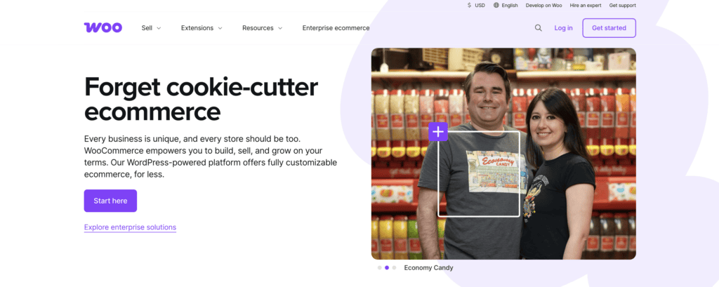 WooCommerce homepage