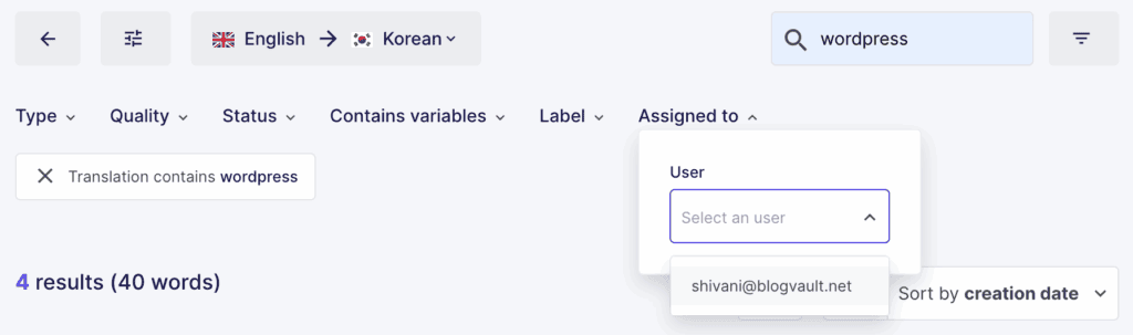 Assign users weglot