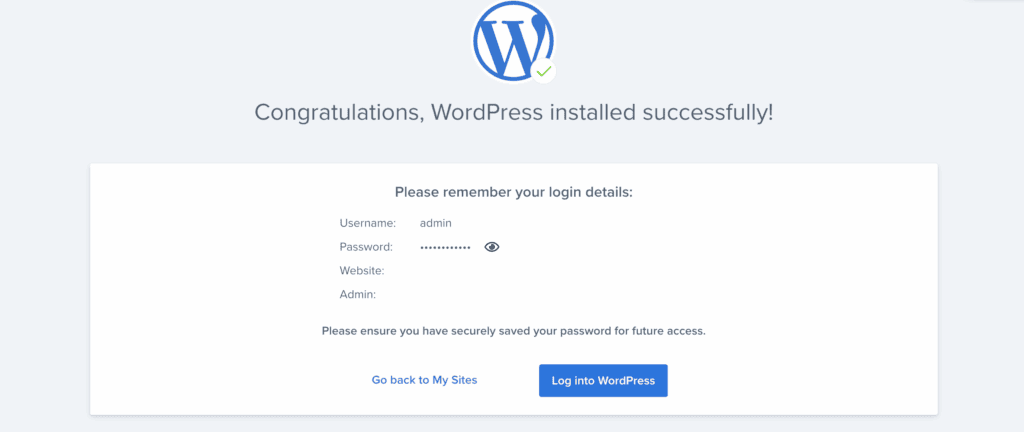 installed wordpress on bluehost