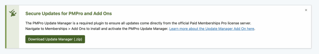 paid memberships pro review update manager
