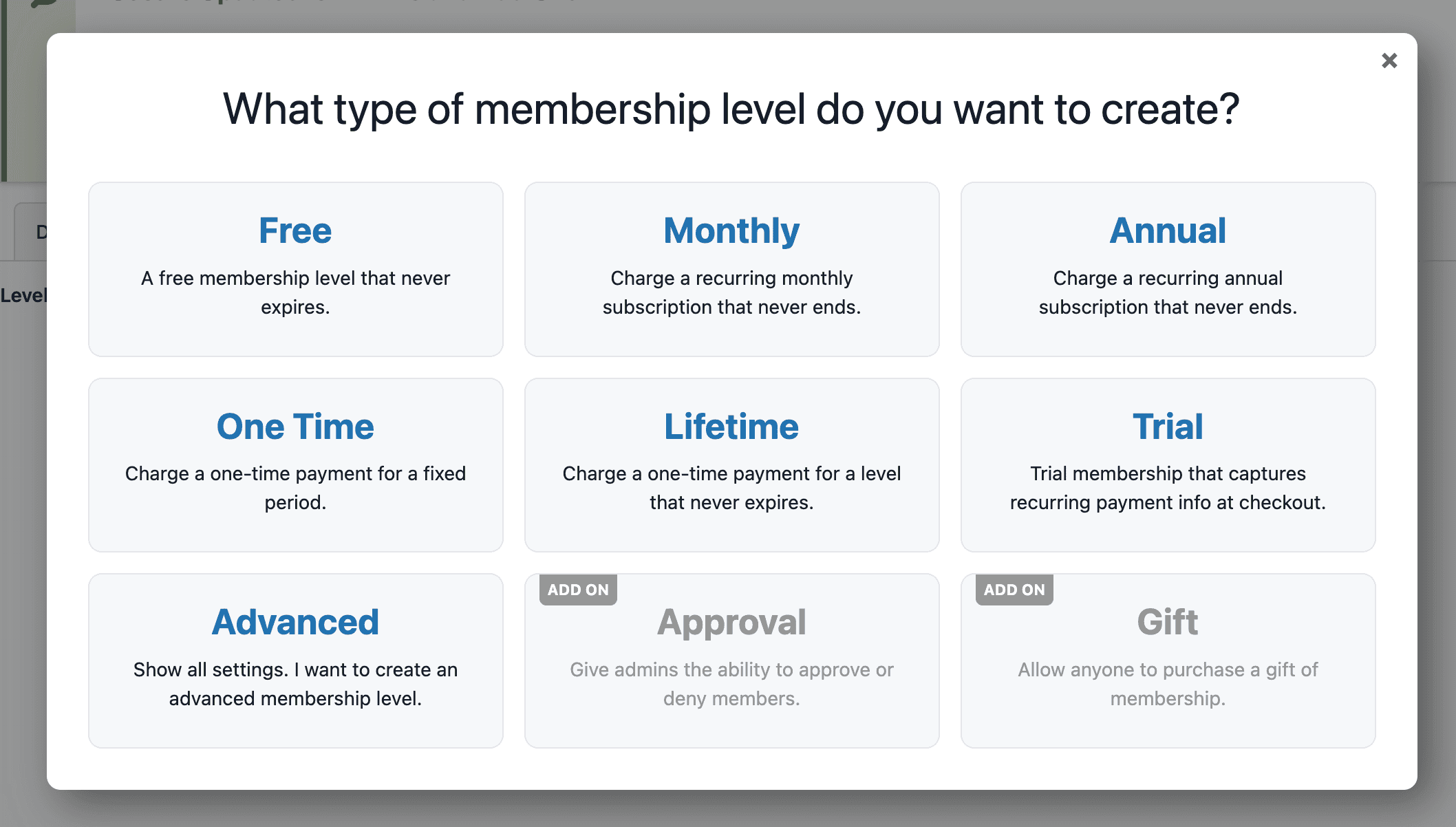 wordpress membership plugin Pmpro membership level