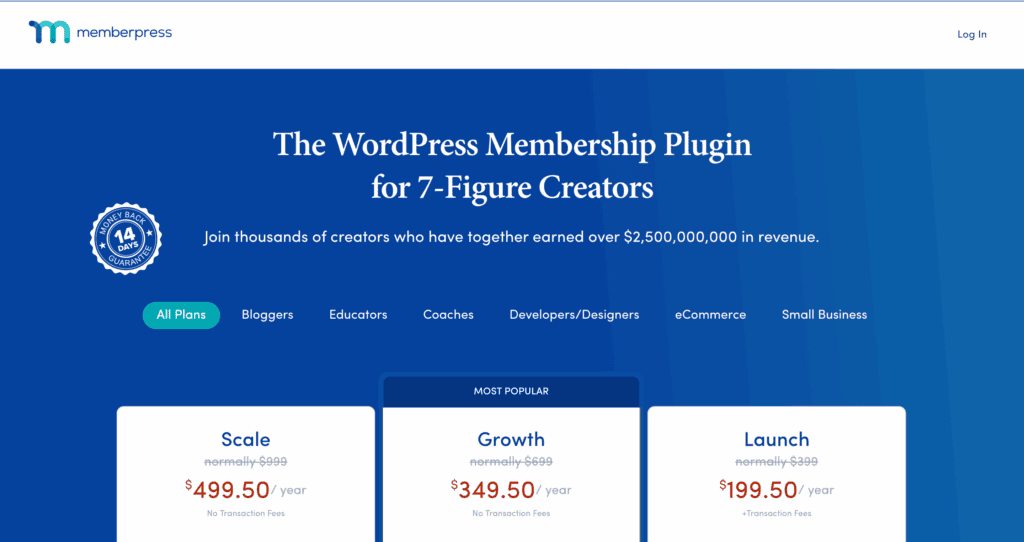 Memberpress review pricing