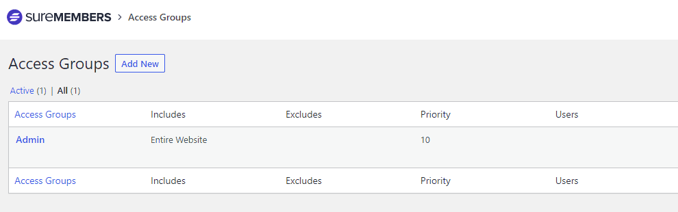 sure member access groups