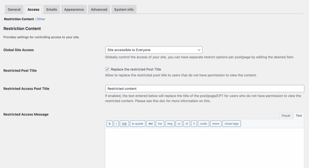 ultimate member restrict content