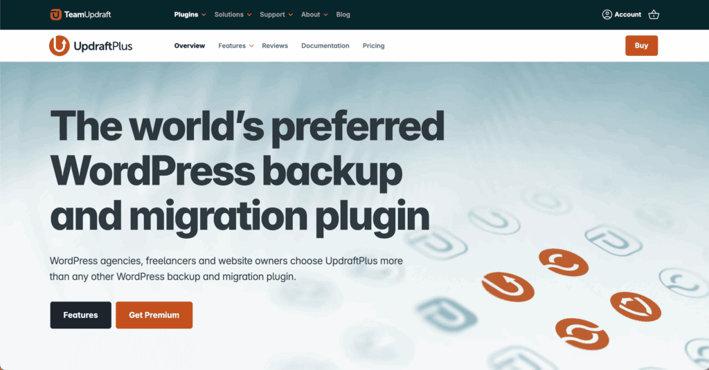 UpdraftPlus homepage